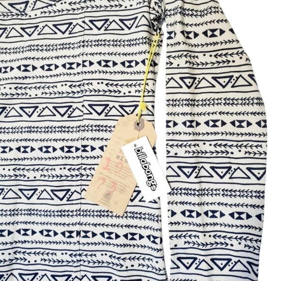 Billabong Tribal Fully Printed Dress Tan/Navy Size Medium NWT. - Picture 11 of 16